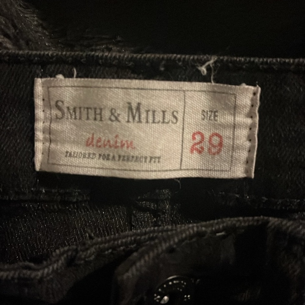 Black Denim Smith & Mills Pants